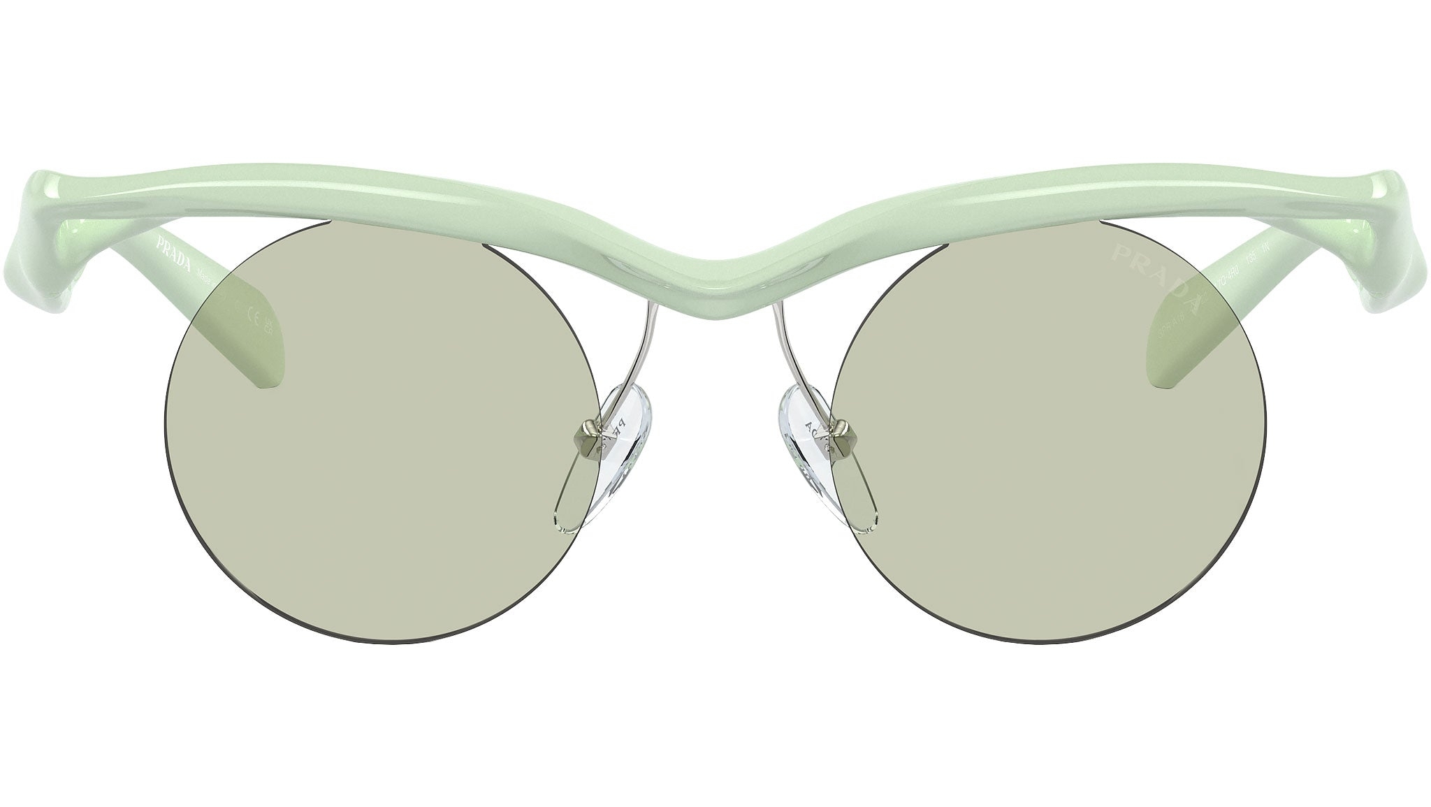 Prada PR A18S (17Q4R0) 43 | Unisex Yeşil Güneş Gözlüğü